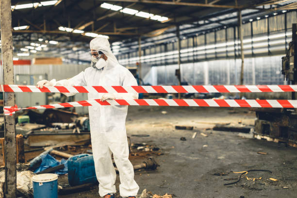 Professional Biohazard technician working in Perth Amboy, NJ